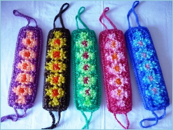 Мочалка, связанная крючком Мочалка, связанная крючком