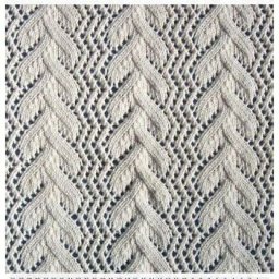 Ажурные узоры спицами