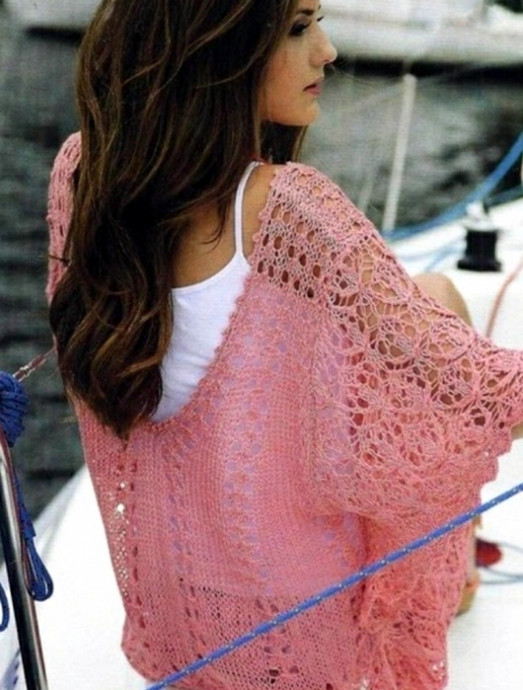 Чудесный джемпер красивым узором