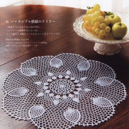 Круглая ажурная салфетка