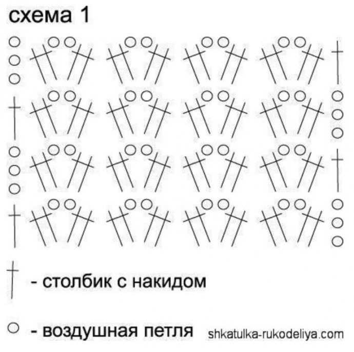 Накидка крючком, согреет в осенний вечер