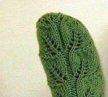 Зеленые носки спицами