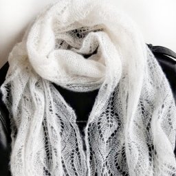 Палантин спицами