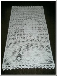 Пасхальное полотенце крючком Рушник к Пасхе