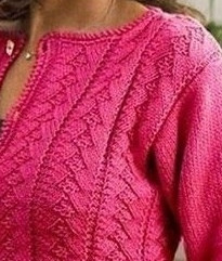 Жакет с узором "Ёлочка"