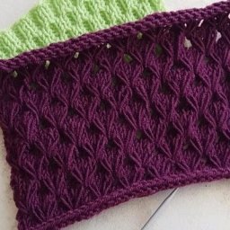 Симпатичный узор спицами