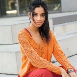 Вяжем солнечный пуловер