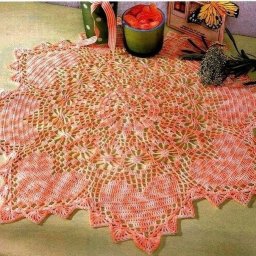 Красивая сердечная салфетка