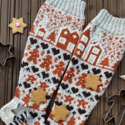 Оригинальные носки с жаккардовыми узорами