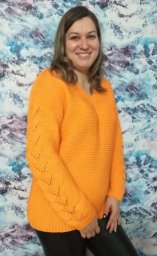 Теплый пуловер "Рыжик"