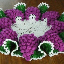 Фруктовая салфетка, связанная крючком