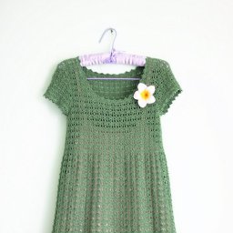 Симпатичное платье крючком