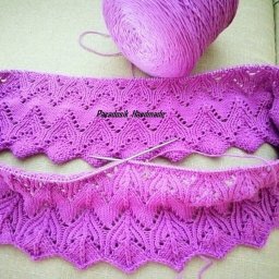 Красивый узор спицами