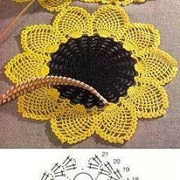 Схемы для любителей вязаных салфеточек