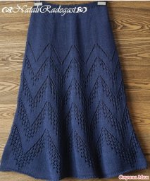 Юбка спицами