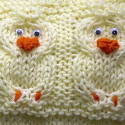 Вяжем глазастых уточек, интересный детский узор!