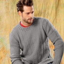 Вяжем мужской джемпер