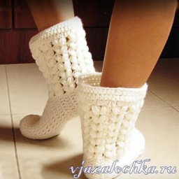 В теплых домашних сапожках встречать Новый Год веселее!