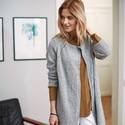 Удлиненный кардиган без застежки