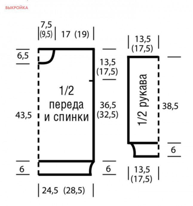 Стильный джемпер с крупным рельефным узором