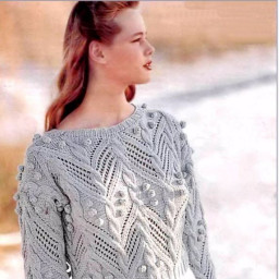 Женский джемпер спицами
