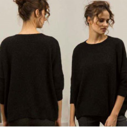 Женский джемпер оверсайз спицами