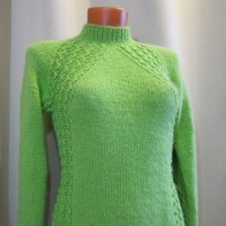 Техника вязания ленивого реглана