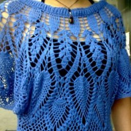 Кофточка узором "Ананас", вяжем крючком