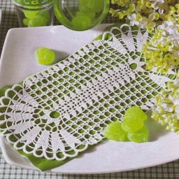 Роскошная овальная салфетка