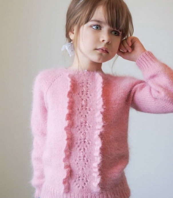 Детский джемпер из пуха норки