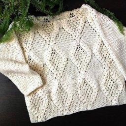 Красивый джемпер крючком