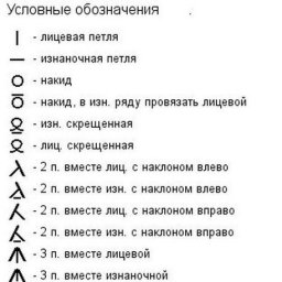 Учимся читать схемы для вязания