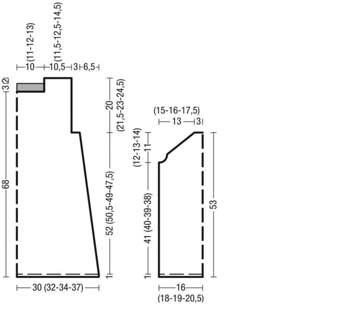 Элегантный удлиненный джемпер с ажурным узором