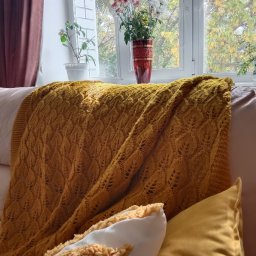 Узор для пледа спицами