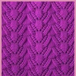 Плотный узор спицами