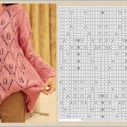 Ажурная туника спицами