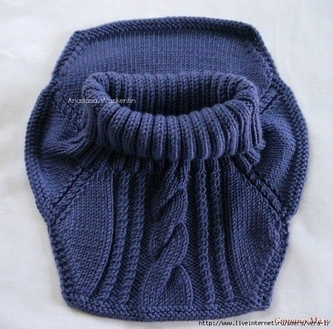 Шапка и манишка "Изморозь"