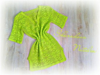 Летняя туника в филейной технике