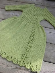 Платье спицами