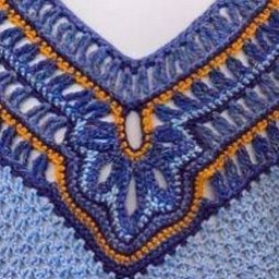 Узор для горловины, вяжем крючком