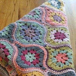 Красивый плед крючком