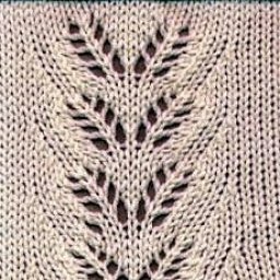 Красивый узор спицами, отлично дополнит нежную осеннюю одежду