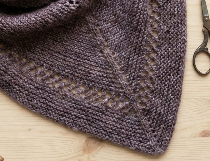 Шейный платок спицами