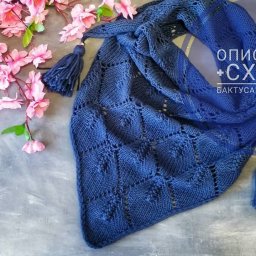 Вяжем спицами бактус "Листопад"