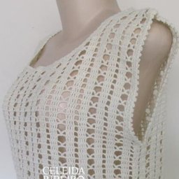 Ажурный топ крючком