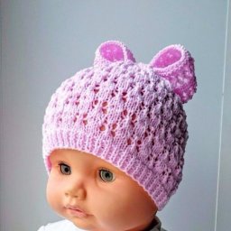 Милая шапочка с бантиком