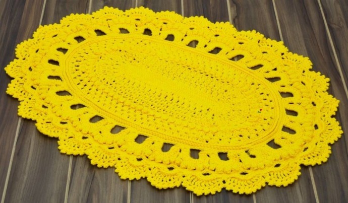 Солнечный коврик овальной формы