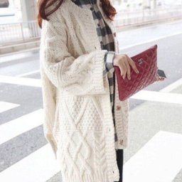 Свободный кардиган, вяжем спицами