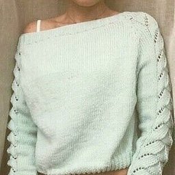 Узор для необычного рукава спицами