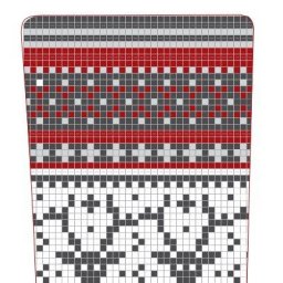 Узор для носков в с зимним жаккардом